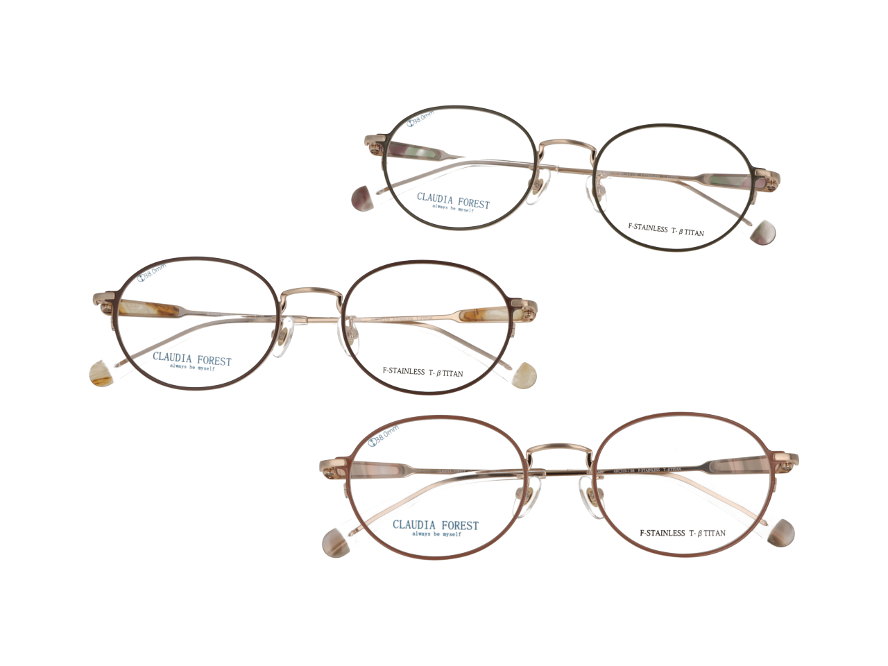 婦人フレームのニュースタンダード。家族や知人にメガネ換えた？素敵ね。と言われたい方に。