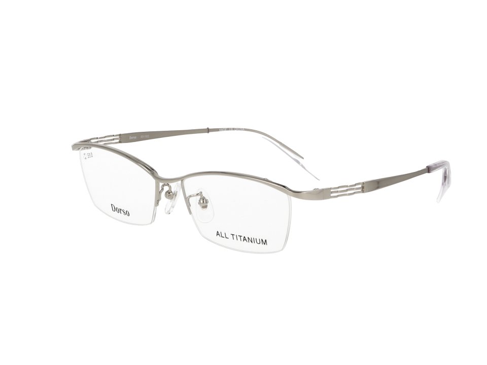 Col.2【シルバー】フロント：シルバー（ツヤ） テンプル：シルバー（ヘアライン）＆シルバー