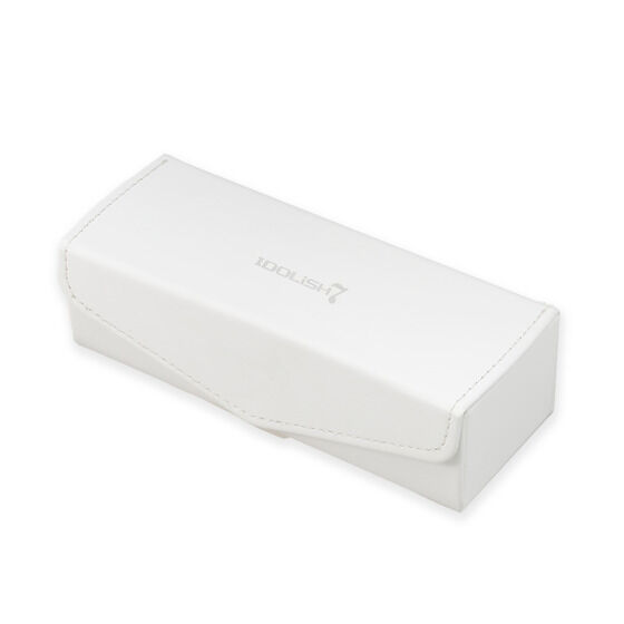 外面：白色　オリジナル眼鏡ケース　サイズ：W160mm×D65mm×H47mm 、素材：PVC（本体）、PU（外装）、ポリエステル（内張）