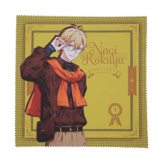 【眼鏡拭き】 サイズ：約180mm×180mm、素材：ナイロン、ポリエステル