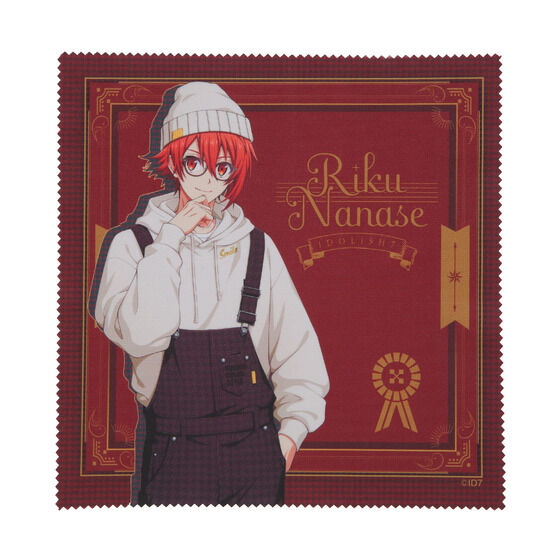 【眼鏡拭き】 サイズ：約180mm×180mm、素材：ナイロン、ポリエステル