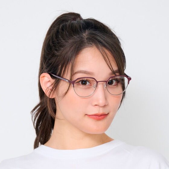 アイドリッシュセブン Classic Glasses Collection TENN PCメガネ  眼鏡デザインメガネ　女性着用イメージ