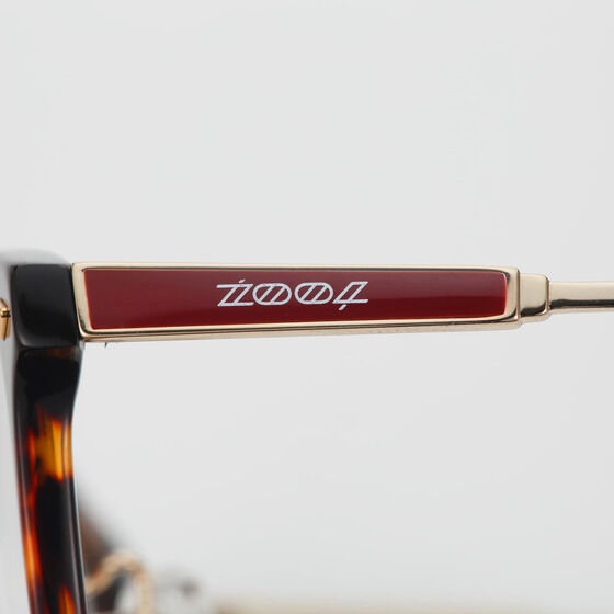 アイドリッシュセブン Classic Glasses Collection TOMA 狗丸 トウマ PCメガネ　ゴールドのテンプルにダークレッドのワンポイント