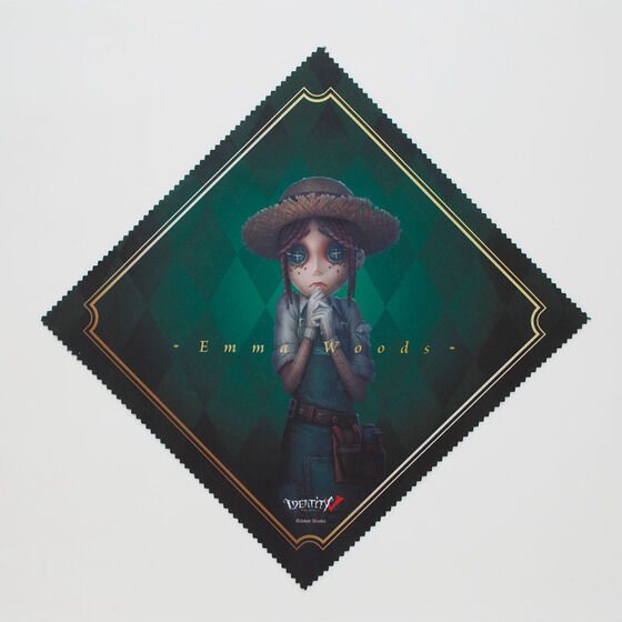 【眼鏡拭き】 サイズ：約180mm×180mm、素材：ナイロン、ポリエステル