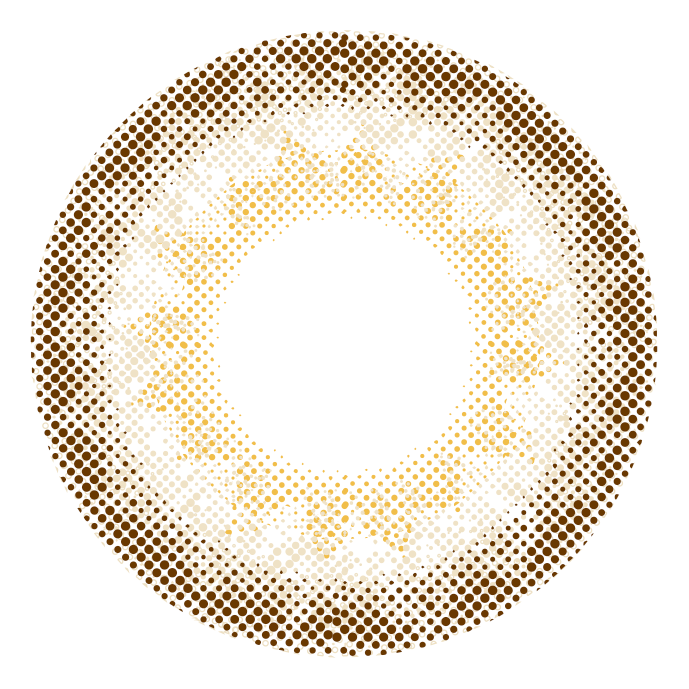 アイジェニック ハイカラーシリーズ　度なし　リュクスベージュ　レンズデザイン