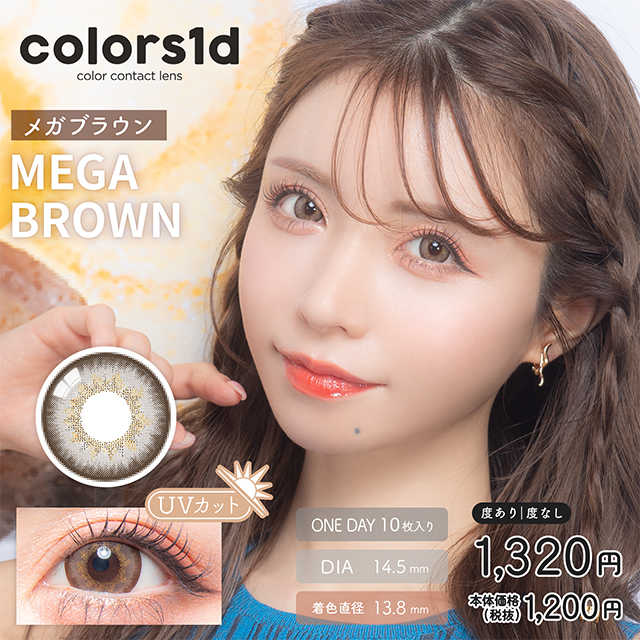 colors 1dカラーズワンデー　メガブラウン