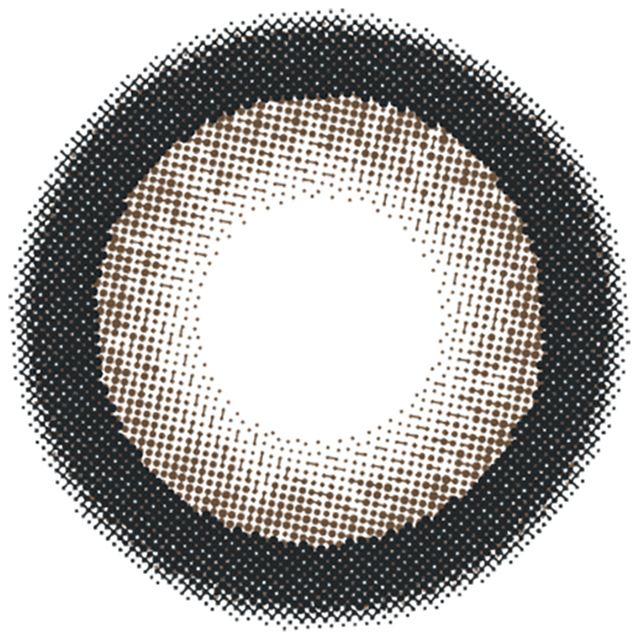 Flurryフルーリー　キマグレネコ　リングダークブラウン　レンズデザイン