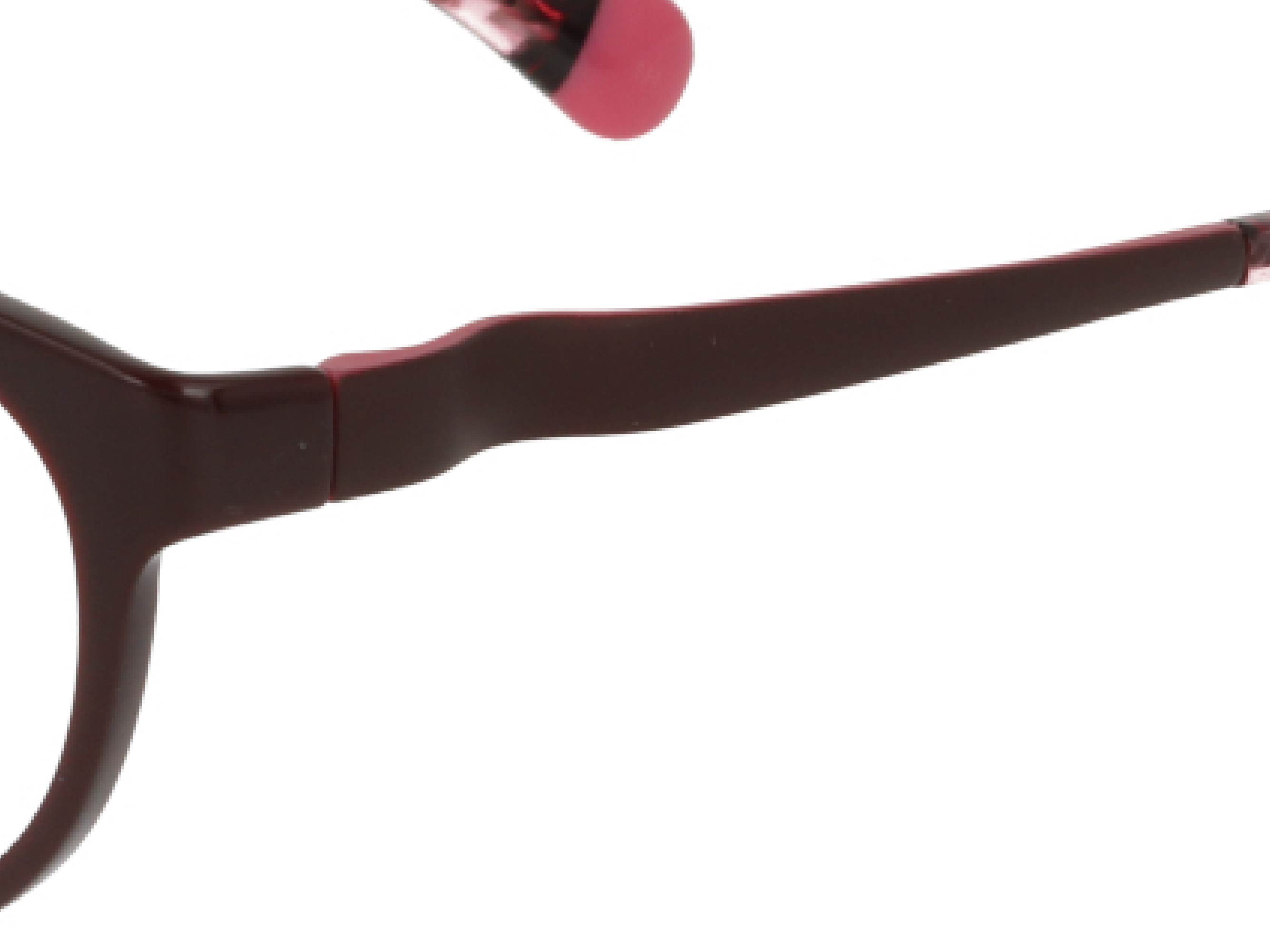 【ウェーブテンプル】テンプル途中に支点を設けることで前枠画の圧を逃します。