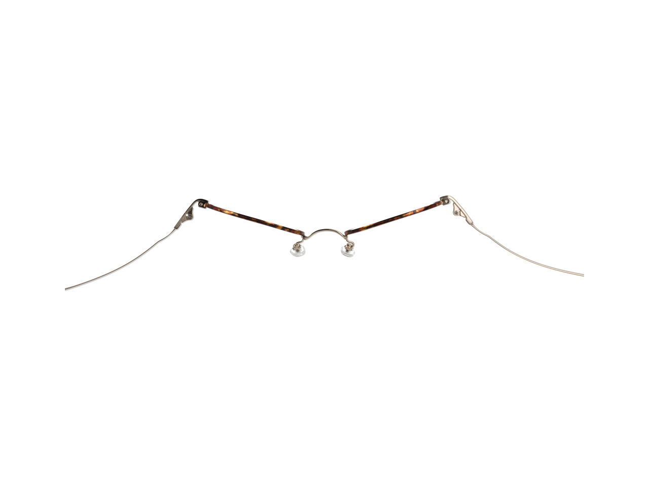 スプリング素材＝ばね材だから曲げても元通り。（ブリッジ ＆テンプル）